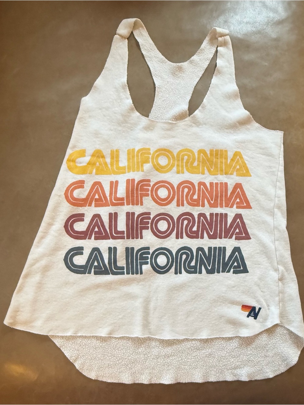 Aviator Nation racerback California Jersey weight tank - medium